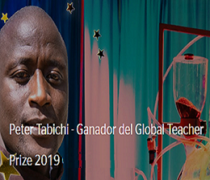 Peter Tabichi El ganador del Global Teacher Prize 2019.
